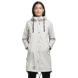 khujo Glenna Damen Jacke Regenjacke Jacke Coat (XXL, Ice-grey)