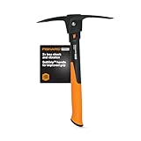 Fiskars 751220-1001 Pro IsoCore Hacke/Spitzhacke, 0,7 kg, Orange/Schwarz