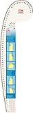 Prym 611501 Kurvenlineal 52,5 x 16 cm – Transparentes Schneiderlineal für Rundungen, Taille, Hüfte, Saum & Schnittmuster – Multifunktionales Kurvenmaß für Nähen & Schneidern