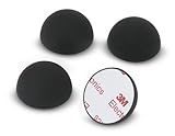 Dynavox Silikon-Elastomer Dämpfer ED20 4er-Set, Universal Absorber-Füße für HiFi Geräte, Lautsprecher, Verstärker und Plattenspieler, Resonanzdämpfer mit 3M-Klebefläche, schwarz
