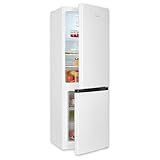 Exquisit Kühl-Gefrierkombination, Kühlschrank mit Gefrierfach, 4-Sterne-Gefrieren, 157 Liter, Schnellkühlen, KGC5231-60-E-050C weiss