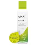 efasit Fußdeo - 24h Wirkung, Fußdeo erfrischt und belebt, Fußspray bekämpft langanhaltend Fußgeruch, ohne Aluminiumsalze, 150 ml