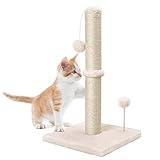 Dohump Kratzstamm, 54cm Kratzsäule für Katzen mit Ultimate Natürlichem Sisalseil, Kratzbaum für Kätzchen, Beige