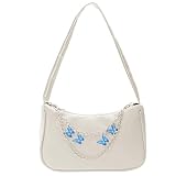TAFACE Umhängetasche Für Damen Mit Schmetterlingskette - Tragetasche, Clutch Aus PU-Leder, Modische Lässige Tasche Mit Reißverschluss
