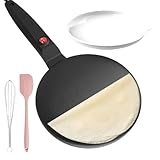 Crêpe-Maschine für Pfannkuchen, Instant-Maschine mit automatischer Temperaturregelung, 7,8 Zoll Antihaft-Elektropfanne, einfach zum Frühstück und Kochen