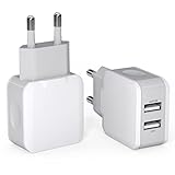 USB Ladegerät 2.1A/5V 2-Pack USB Stecker Steckdose USB Netzteil USB Ladestecker Stecker für USB Ladekabel USB Adapter Kompatibel mit iPhone Samsung Pixel LG USB Netzstecker USB Stromstecker