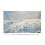 TV Schutzhülle für Den Innenbereich 32 bis 86 Zoll Sonnenaufgang Farbigen Himmel Hülle Bezug Staubschutz Plasma Fernsehbildschirme, Glattes mit Kunst-Landschaftsdruck für LCD LED(Color:color3,Size