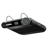 Avantree Roadtrip - Bluetooth Freisprecheinrichtung für Auto und Drahtloser FM Transmitter 2-in-1 Car Kit mit 6W Freihand Lautsprechern, Integriertem Mikrofon und und Lange 22 Std. Spielzeit