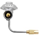 Propan-Druckregler geeignet für 0,5 kg Gasflaschen, entwickelt, um gleichmäßigen Druck für gleichmäßige Hitze beim Grillen und Kochen im Freien zu erhalten (Steuerventil)