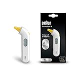 Braun ThermoScan 3 Ohrthermometer | Schnelle 1-Sekunden-Messung | Akustische Fieberanzeige | Digitaldisplay | Baby- und kleinkindfreundlich | Die #1 Marke bei Ärzten(1) | IRT3030WE
