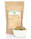 Hanfproteinpulver 1kg von der Grünen Essenz - Proteinpulver vegan - Hanfsamen Pulver - Hemp Protein Powder Vegan - Pflanzliches Proteinpulver