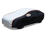 Sailnovo 10-Schichten Autoabdeckung Wasserdicht, Vollgarage Autoplane für Regen Sonne Staub Schutz, UV-Schutz Outdoor Vollautoabdeckung für Limousine, Car Cover 490*183*150cm (Länge 472 bis 490 cm)