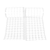 HOSEONFN für Klettpunkte, 2 Rollen 504 Paar, 1,5 cm selbstklebendes Punktband, weißes Klebeband mit selbstklebender Rückseite zum Basteln, für Heimdekoration, starker Halt,