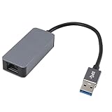 OVAQUIXI USB 3.0-zu-2,5G-Ethernet-Adapter, Plug-and-Play, kein Treiber Erforderlich, Aluminiumlegierung, für 7 8 8.1 10 XP, OS X 10.6 Bis 10.15, OS, Bis 4.15