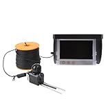 Gedourain Unterwasser-Angelkamera, Hochauflösender 1080P-Weitwinkel-Fischfinder, 195 °, 4,3 Zoll, für Eisfischen, Rafting, Aluminiumlegierung