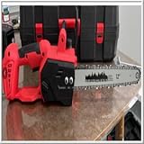 Roadtime 12-Zoll Akku-Kettensäge kompatibel für Milwaukee 18V Akku(ohne Akku),Bürstenlose Baumsäge mit 2 Ersatzkette,Mini-kettensäge mit Brillen und Handschuhe zum Holzschneiden und Baumbeschneiden