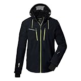 killtec Herren Skijacke/Funktionsjacke mit abzippbarer Kapuze und Schneefang KSW 44 MN SKI JCKT, schwarz, M, 38698-000