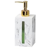 SMIXLVY Seifenspender Weiß Nachfüllbarer Seifendosierer Für Flüssigseife Und Lotion 500ml Flüssigkeitsspender Nachfüllbarer Seifenspender für Badezimmer und Küche Shampoo-Olivenöl-Spender(Weiß)