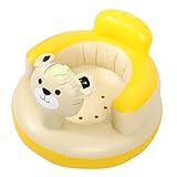 Gatuida Babysitz Aufblasbar PVC Weicher Sicherer Duschstuhl Tragbarer Trainingssitz zum Sitzenlernen Geeignet für Junge Mädchen und Kleinkinder Niedliches Design für Eltern