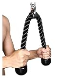 NJIEzhao Trizeps Tau Universelles Trizeps-Seil for Herunterziehen, 27 Zoll langes Hochleistungsseil, leicht zu greifendes und rutschfestes Kabel