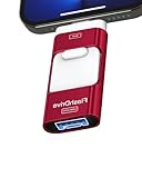 ZARMST USB-Stick, 16 GB, externer Speicher, 4-in-1, Übertragung von Fotos für iOS, PC, Android, Rot