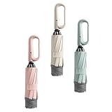 AUTOMATISCHER REGENSCHIRM MIT DOPPELFUNKTION, VERSTÄRKT 10 RIPPEN FÜR MÄNNER UND FRAUEN (Schwarz)