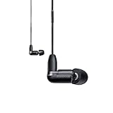 Shure AONIC 3 verdrahtete Sound isolierende Ohrhörer, Einzelfahrer mit Bassport, In -Ear -Passform, abnehmbares Kabel, kompatibel mit Apple & Android -Geräten - Schwarz