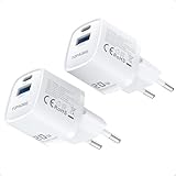 20W Schnelllade-USB-C-Ladegerät, 2er-Pack USB-C-Stecker, Dual-Port-Ladegerät für iPhone 16 15 14 13 12 11 Pro/Pro Max, für iPad Air, Weiß