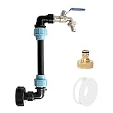 1000L Wasser Zubehör IBC Schwanenhals Auslaufhahn IBC Behälter Adapter für Wasser IBC 3/4 Zoll Wasserhahn Adapter