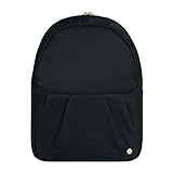 Pacsafe Citysafe CX Convertible Backpack, verwandelbarer Rucksack, Umhängetasche mit Diebstahlschutz, Schwarz/Black