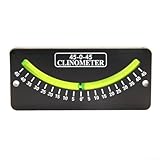 MeevrgR Tragbarer Neigungsmesser mit hochauflösendem Display, ABS-Konstruktion und genauer Winkelmessung für Segelboote, Yachten und Fischerboote (45 Grad)