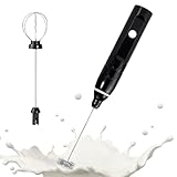 Opdestn Elektrischer Milchaufschäumer,Wiederaufladbarer Edelstahl Schäumer | Wiederaufladbarer Milchaufschäumer Handmixer | für Zuhause Bar Wohnung Getränk Ei Proteinpulver Heiße Schokolade Latte