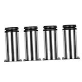 ELAYARD 4 Stück Verstellbare Möbelbeine aus Edelstahl Stabile Schrank Sofabeine Höhenverstellbare Metallfüße zur Möbelreparatur Anpassung Langlebige Tischbeine für Vielseitigen Einsatz