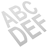 BAZEITFLOW 6 Stück Selbstklebendes Edelstahl Türalphabet A F Wetterfeste Hausnummern Briefkastenschilder Korrosionsbeständig für Hotel Büro Schule und Wohnung