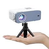 Mini Beamer, VOPLLS 12000L Beamer Full HD 1080P Unterstützt, Tragbar Video Projektor mit 50% Zoom, Heimkino Beamer für Handy Phone, Tablet/Laptop/PC/TV-Box, HDMI, USB, AV