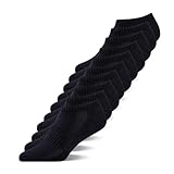 YouShow Sneaker Socken Herren Damen Kurze Sportsocken 10Paar Halbsocken Baumwolle Schwarz 43-46