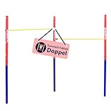 HUDORA Turnreck Fabian Standard/Pro - einfache/doppelte Turnstange für Kinder & Erwachsene - 4-Fach höhenverstellbare Gymnastikstange - belastbare Outdoor-Fitnessstange für bis zu 100kg