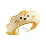 Schöne Badekappe für Babys, für Shampoo-Schutz, verstellbarer Schutzhut, Cartoon-Duschhut, Badekappe