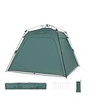 Justcamp Alabama Schnellaufbau Outdoor Pavillon faltbar - 2,5 x 2,5 m - wasserdicht - Gartenzelt mit UV-Schutz - Pop up Zelt für Garten, Camping, Festival