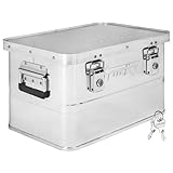 Aluminium Box mit Deckel Silber Alu Kiste Box Alukiste 30 Liter Transportbox Metallbox Alu Aufbewahrungsbox Boxen Abschliessbar Metallkiste Trucky