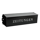Burg-Wächter Zeitungsrolle mit Metall-Seitendeckel, Briefkastenergänzung, Eckig, Verzinkter Stahl, 808 E, Alteisen