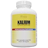 Kalium – 240 Kapseln mit 800 mg elementarem Kalium (aus Kaliumcitrat) pro Tagesdosis – für Blutdruck, Muskelfunktion & Nervensystem – vegan, hochdosiert, ohne Zusätze