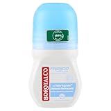 Borotalco, Deo Roll-On Fresco, Formel ohne Alkohol und mit Talkum mit aktiven Kristallen, dreifacher Trockenschutz, Duft von frischem Talkum, 48h Wirksamkeit - 1 Flasche mit 50 ml