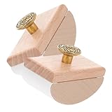 NOLITOY 2 Stück Holz Rocker Tintenlöscher mit Saugfähigem Löschblatt Schnelltrocknend für Schreibwaren Büro Schule Kalligraphie Zubehör aus Antikem Holz für Füllfederhalter und Tinte