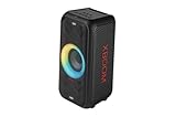 LG xboom DXL5T, rollbarer Bluetooth-Lautsprecher (200 W, Karaoke- & DJ-Funktionen, Beleuchtung), Schwarz [Modelljahr 2024]