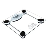 SOESFOUFU Körperwaagen Digital Mit Berührungssensor Und Gehärtetem Glas Elektronische Personenwaage Mit Display Für Hause Körperfettwaage Mit Vier Hochpräzisen Sensoren