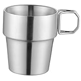 PartyKindom Faltbecher mit Klappgriff Ultraleichter Camping Trinkbecher für Outdoor Picknick Reisen Ergonomisches Design Leicht zu Reinigen für Unterwegs