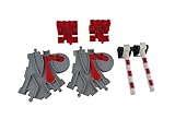 Lego® DUPLO® Schienenset Erweiterung – Schranken, Weichen & Prellböcke (6-teilig) – Eisenbahn Zubehör