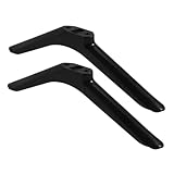 ANDRESLAD 2 Stück Tv Standfüße für LCD LED Fernseher Stabile Schwarze mit Schrauben Schnelle Montage Robust und Langlebig Tv Halterung Beine