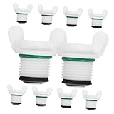 VALICLUD 10 Stück Wärmflaschenverschlüsse aus Naturgummi Auslaufsichere Stopfen mit Dichtung Ersatzkappen für Warmwasserbeutel für Haushalt